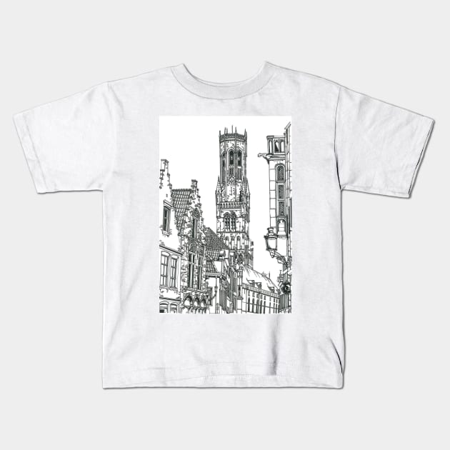 Brugge Kids T-Shirt by valery in the gallery